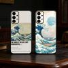 Große Welle vor Kanagawa Handyhülle Für Samsung S25,24,21,22,23,30,Ultra,20,Plus,Fe,Lite,Note Weiche Schwarze Hülle