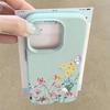 Mini Blossom Print Protective Soft TPU Leather Texture Cover For iPhone 17 Pro Max Air 16e 15 14 13 Shockproof Case