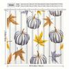 Elegant Watercolor Maple Leaf & Pumpkin Shower Curtain - High-End, Anti-Fog, Multi-Functional Bathroom Decor with Hooks Included