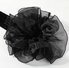 Long Velvet Gloves with Organza Ruffle Cuff, Elbow-Length Formal Gloves for Wedding/Party/Ball