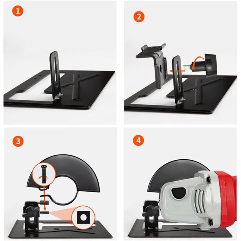 Universal Angle Grinder Protective Shield Adjustable Thickened Cutting Guard Bracket Fit 100-125mm Grinders for Masonry Cutting