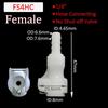 1Pcs Disconnect Fitting Coupling Hose Joint Tube Connector Male Female Hose Barb Valved Quick Shut-Off 3/16 1/4 Quick Coupler