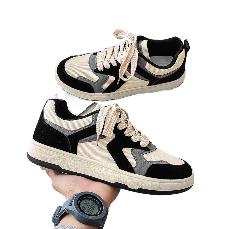 Spring canvas shoes men's low-top trendy versatile niche shoes men's trendy shoes breathable youth casual board shoes