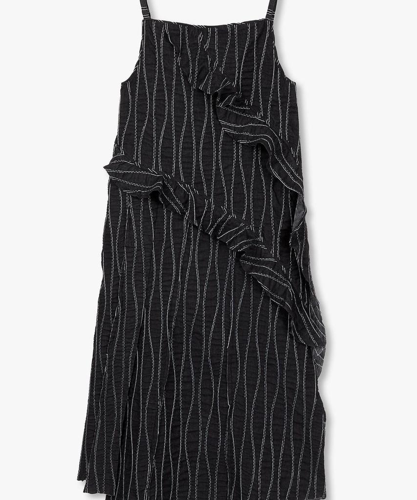 STUDIO TOMBOY Wave Stitch Sleeveless Dress_Black 9106241227
