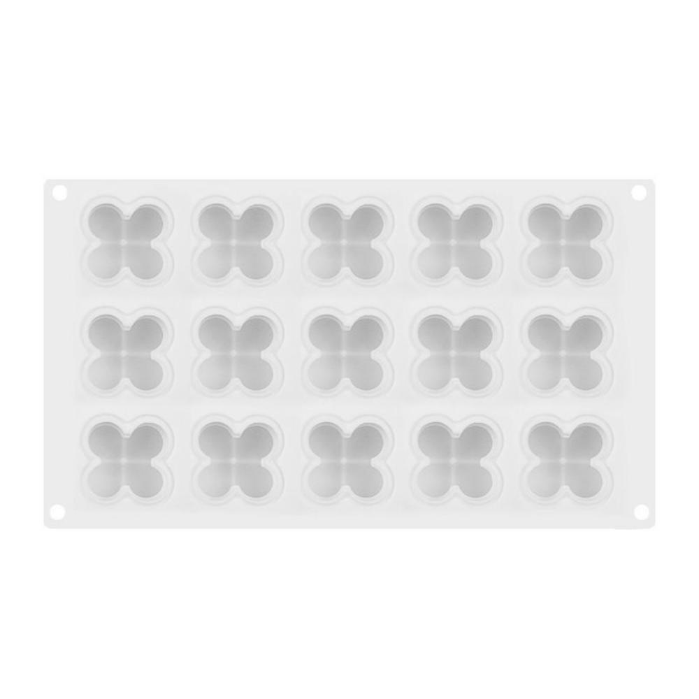 

Силиконовая 15 даже маленькая форма для кубика Рубика, мусс, форма для выпечки торта, чистая красная ароматическая форма для соевых свечей белый