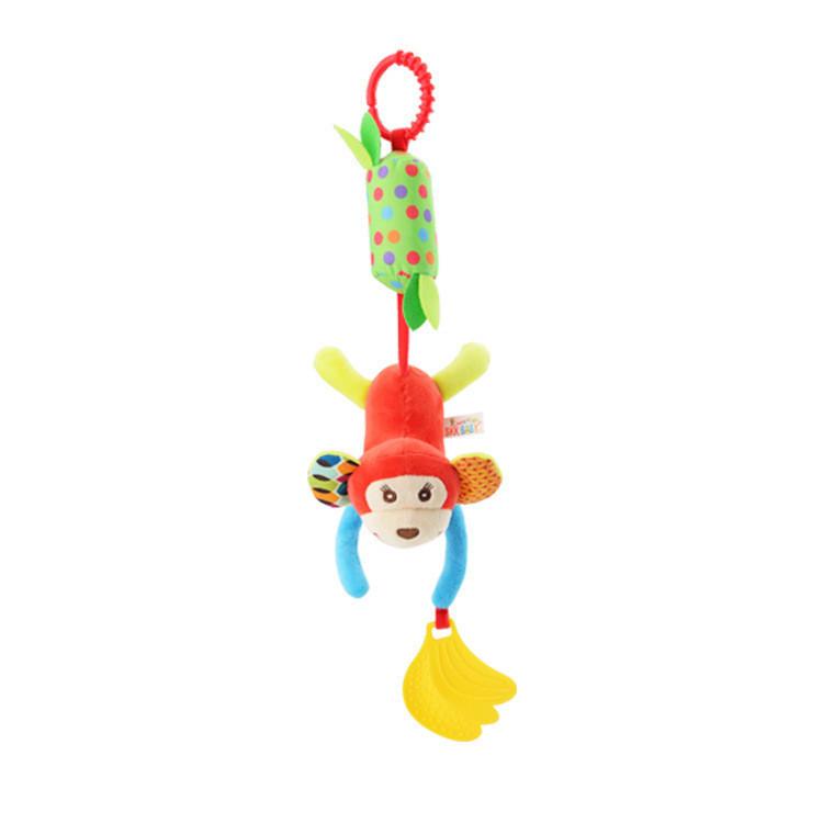 Skk New Animal Wind Chime Bed Hanging Pushchair Pendant With Bell Teether Plush Toy Manufacturer Supply