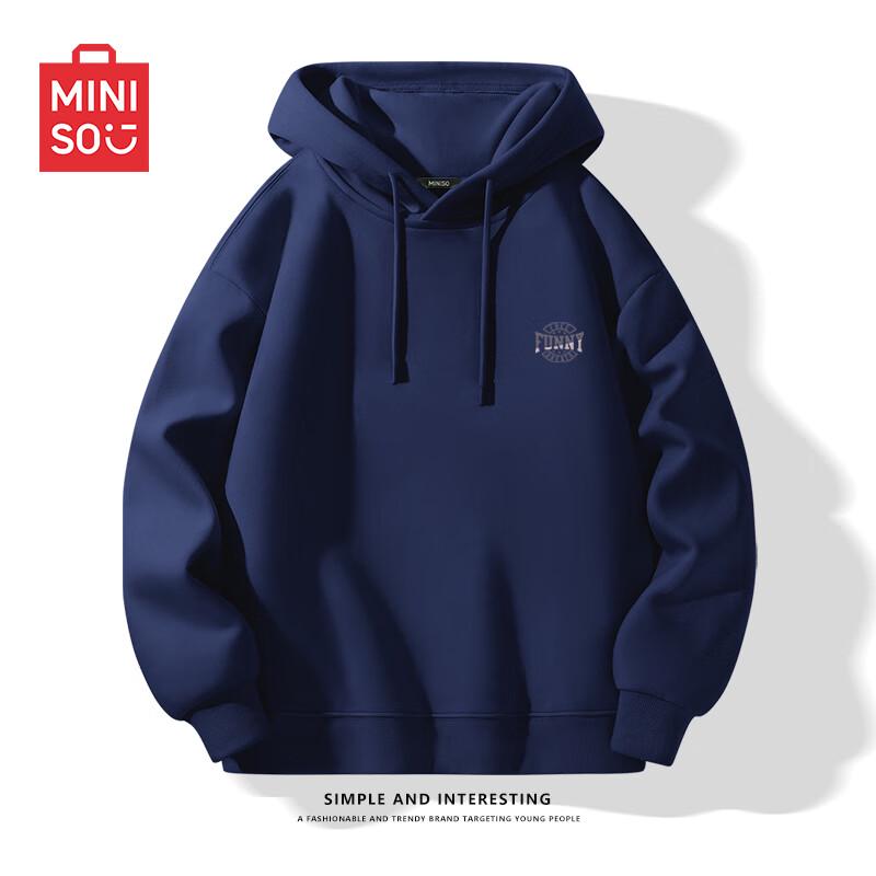 MINISO Men's French Terry Hooded Sweatshirt