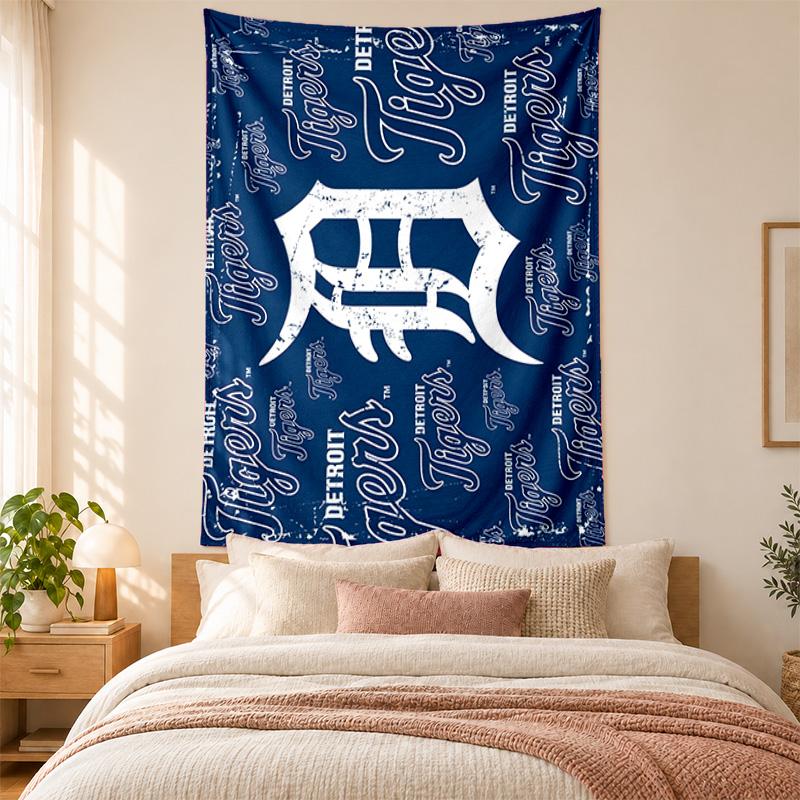 Detroit Tigers Tapestry Highquality for Decorating Living Room Bedroom Dorm Walls Ideal As Bedroom Wallart Orholiday Gift