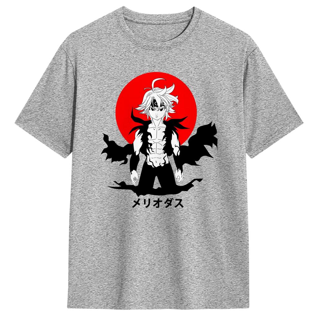 Streetwear T Shirt Summer Anime Meliodas Main Character Hipster T Shirts Cotton for Unisex Y2K Classic Short Sleeve Top Tees