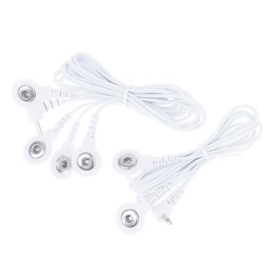 חוטי תקע 2.5 מ"מ 2/4 פינים למעסה טנס EMS חשמלי מגרה עצבים שרירים כבל קו מוליך לאלקטרודות