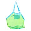 Large Mesh Beach Bag Sand Proof Quick Dry Storage Bag for Pool Toys Camping Boating Supplies Green