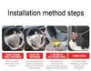 Car Steering Wheel Cover Hand Sewing For Toyota RAV4 2013-2018 Corolla 2014-2018