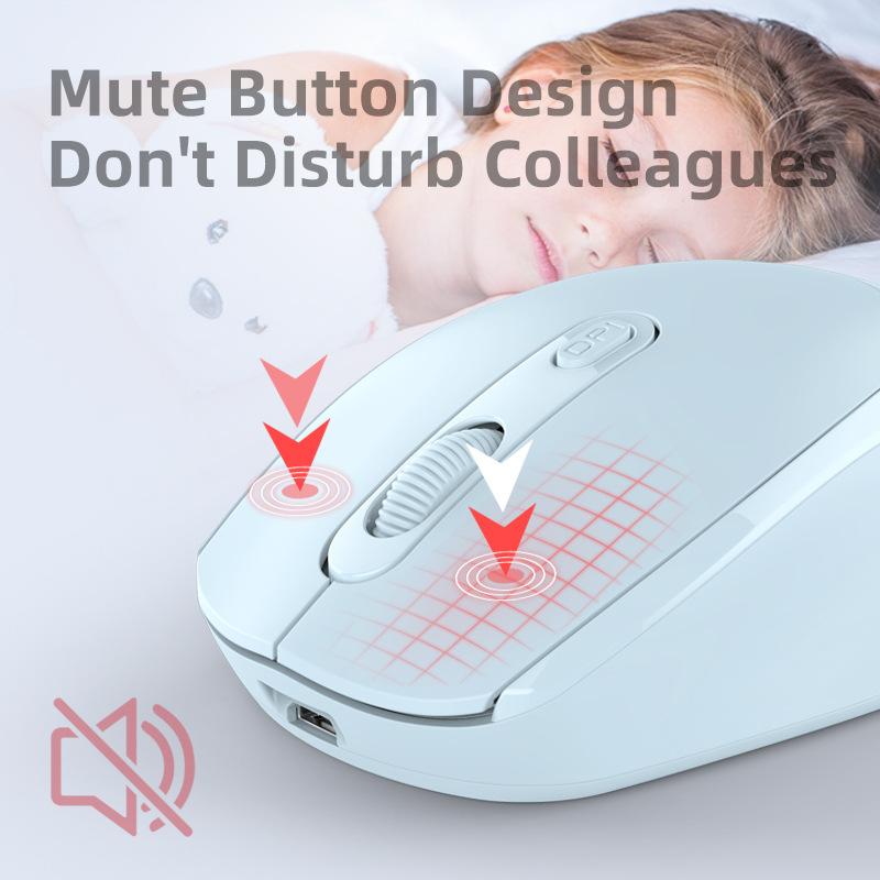  Dual Mode Wireless Bluetooth Charging Mouse With Built-in 500mA Battery And Multiple Versions Ergonomic Design