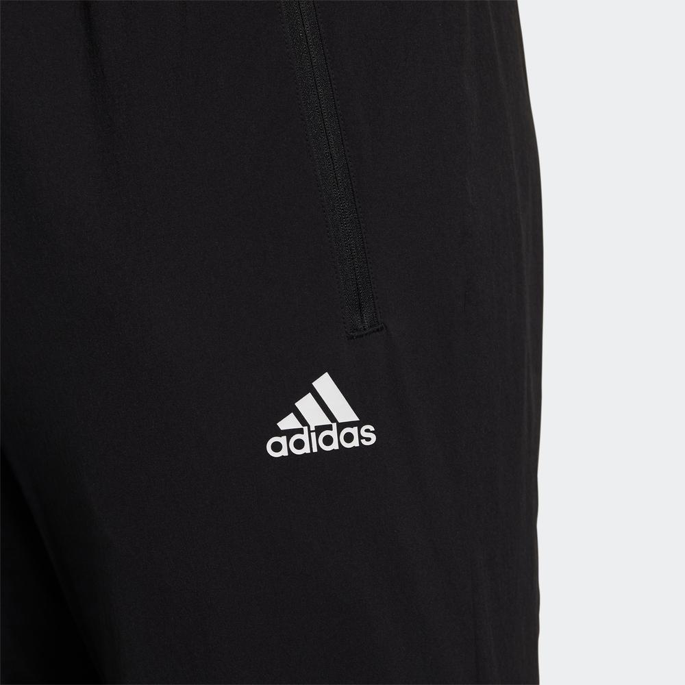 Adidas Casual Breathable Solid Knitted Sports Pants Men Bottoms Black HE9908