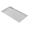 Stainless Steel Rectangular Food Plate Smooth Polished Design for Barbecue Party Snack Storage Kitchen Tray Rectangular Plate