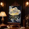 DIY Diamond Art Pearl Painting Kit for Adults, Beautiful Clouds Special Shaped Pearl Art Painting Wall for Home Office Decor Handmade Gift