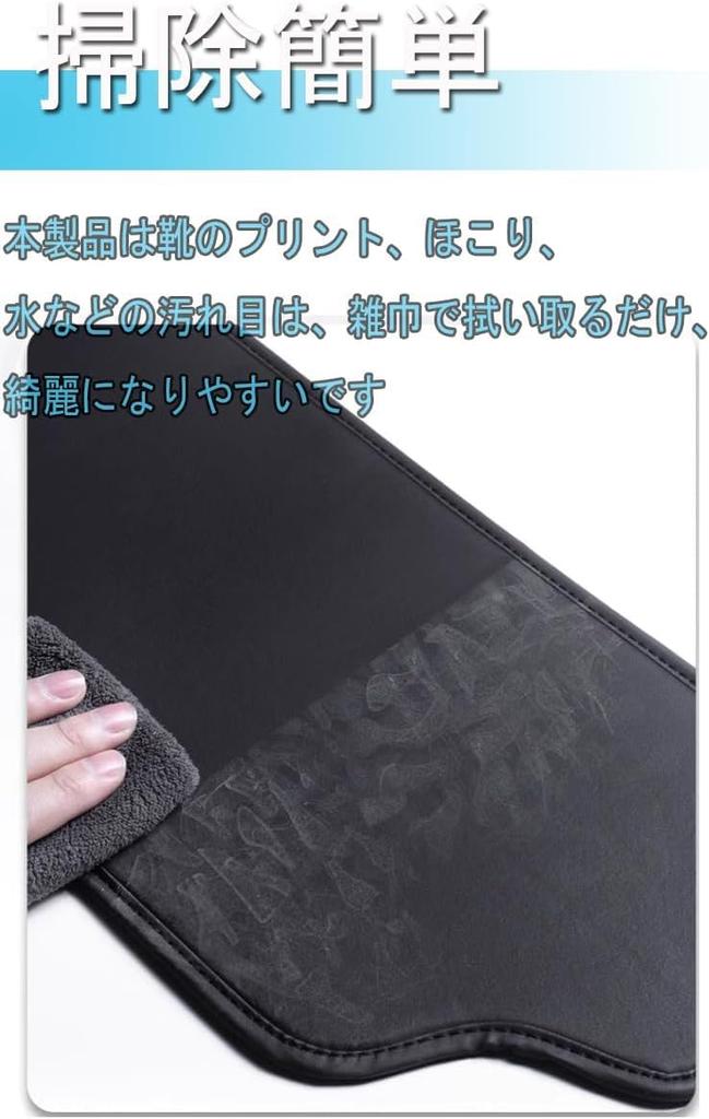 V2king Set of 2 PU Leather Kick Guards for Rear Seats Back for Toyota Step WGN and RP Series Features Stain and Kick Water and Scratch Easy 2-Piece