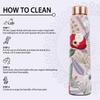 Unlock Ayurvedic Secrets Copper Water Bottle - Multi Colored Design, Leak Proof (900 ml)