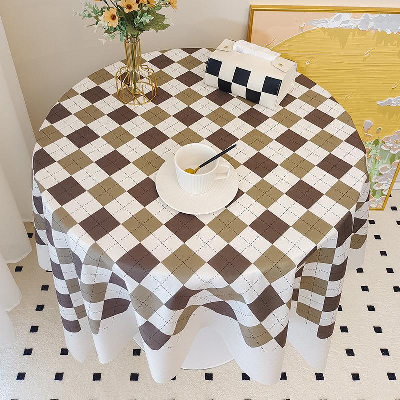 

Ins Style Printed Decorative Tablecloth Multi-Purpose Po Background Student Desk Cushion Anti-Scratch Dust Cover for Table 90x150cm