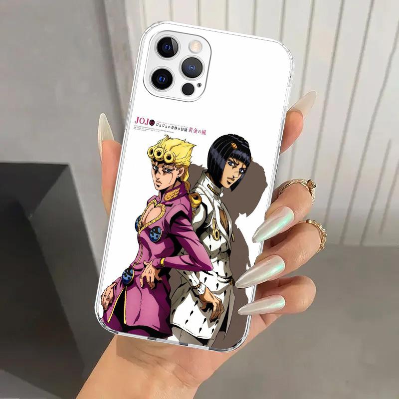 JoJo Bizarre Adventure Golden Wind Phone Case for Iphone 17 Air 16 15 Plus 14 13 Mini 12 11 Pro Max 16E 7 8 SE 2020 Soft Funda P