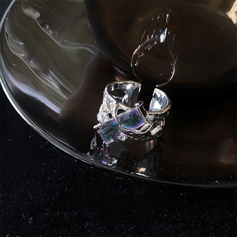 Bramble Opening Ring, Women S Autumn And Winter Light Luxury Niche High-End Index Finger Ring, Fashion Personality, Sweet And Cool Wind Ring Adjustable opening