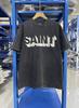 Vintage Saint SS High Quality Letter Printed Pattern High Street Casual Loose Cotton Tshirt Washed Oversized Unisexs Tops