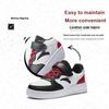 Anta Fashionable Comfortable Durable Lightweight Shock Absorbing Non-Slip Low-Top Kids Skate Shoes Kids Sneakers White Black Red A12448088-3