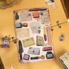 30-Piece Antique Style Sticker Album, Nostalgic Retro Designs, Ideal for DIY Crafts & Card Making