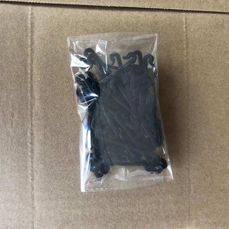 

50 шт. Пластиковые садовые зажимы-крючки для поддержки растений, Зажимы для помидоров, Растительные стяжки, Зажимы для шпалер, для помидоров, огурцов, цветов, тыквенных лоз чёрный