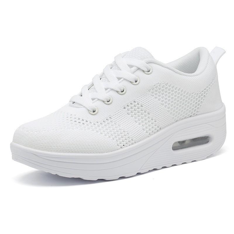 Autumn fly-woven mesh outdoor sports shoes rocking shoes air cushion shoes