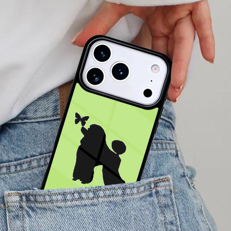 Cartoon Poodles Pattern Phone Case for iPhone 16e 15 14 13 12 17 Pro Max Plus Air 17pro Cover Coque