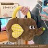 Hot Water Bottle 2025 New Model, Rechargeable, Explosion-Proof, Thickened, Cute Dog Plush, Water-Filled, Can Be Inserted Into Hands