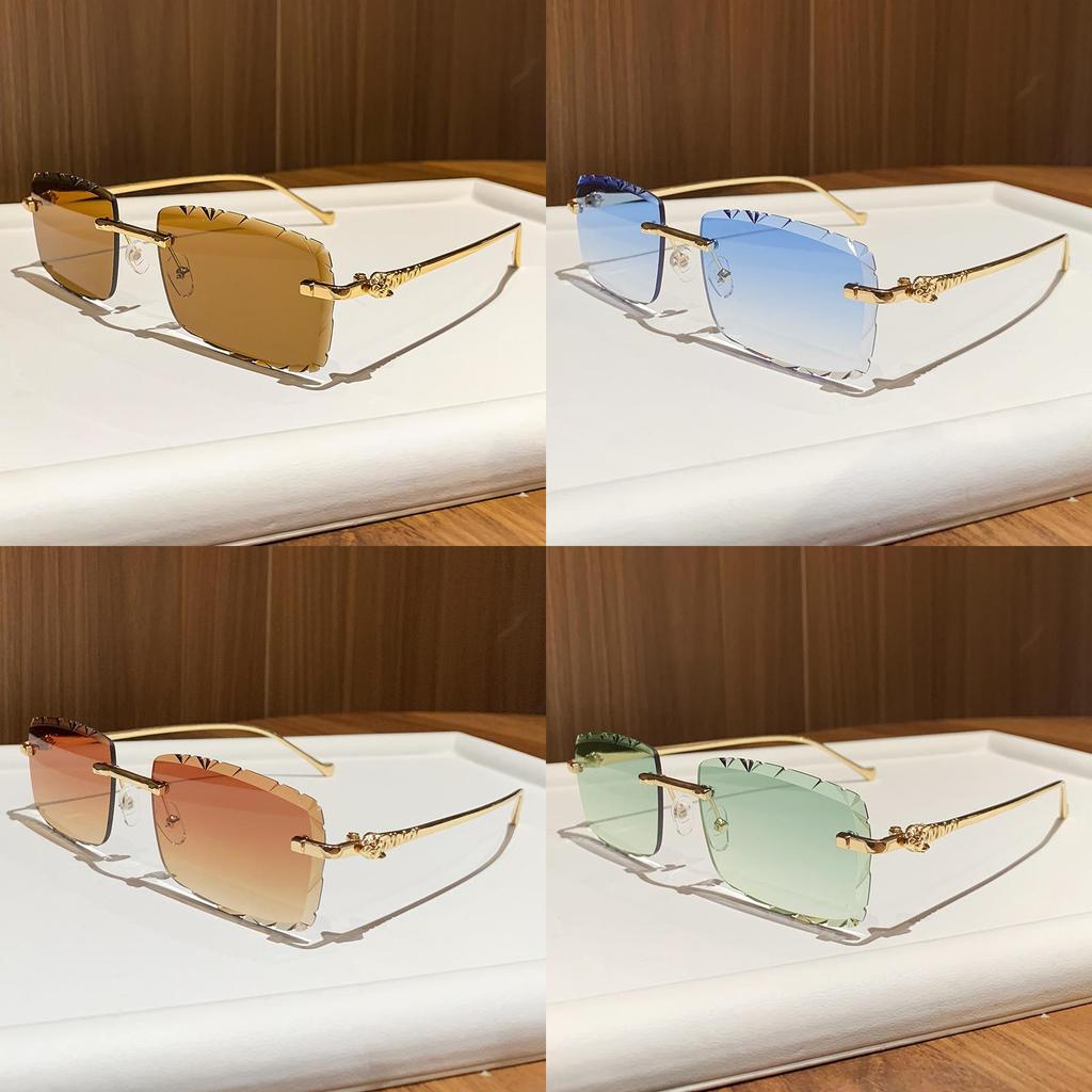 Metal Square Sunglasses With Pc Lenses For Outdoor And Party Looks