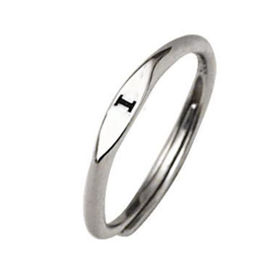 

Женское кольцо Yousheng Простой стиль Яркий блеск Геометрическое Гладкое Полированное Регулируемое Декоративный Подарок Буквы Алфавита A-Z Инициалы Имя Кольцо на палец I