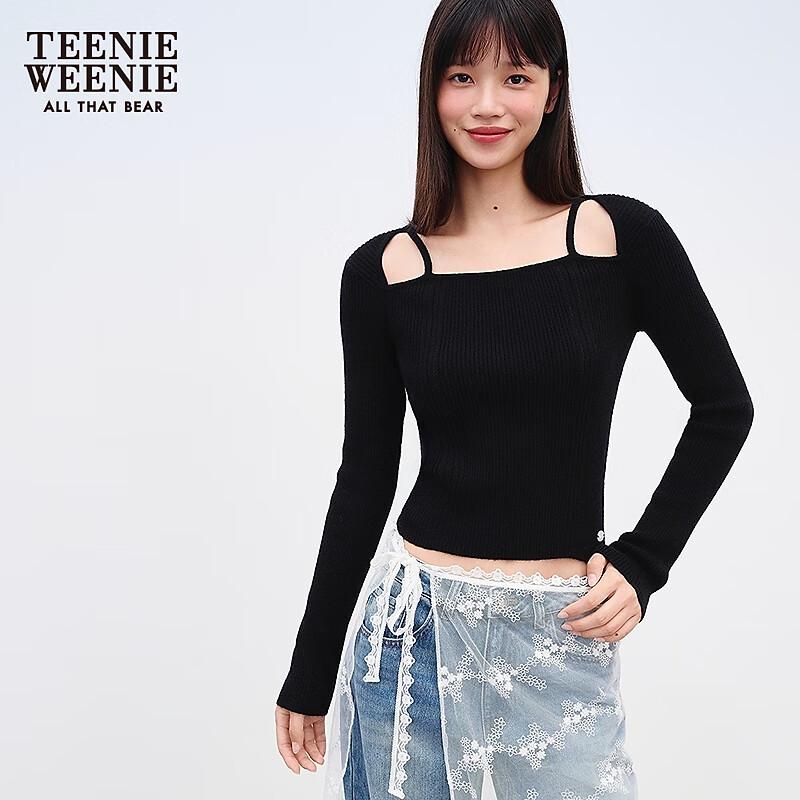 Teenie Weeniebearnova 2025 Autumn Women's Stylish Off-Shoulder Sweater