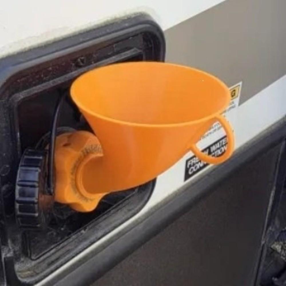 Fresh Water Tank RV Fresh Water Tank Funnel Portable Design Portable Water Funnel Caravan оранжевый