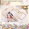 Bamboo Wood Square Embroidery Hoop Set Square Shape Cross Stitch Hoop  Home Handcraft