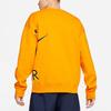 Nike Air X Kim Jones Crossover Logo Printing Fleece Round Neck US Edition Couple Style Orange Men's DD0692-804