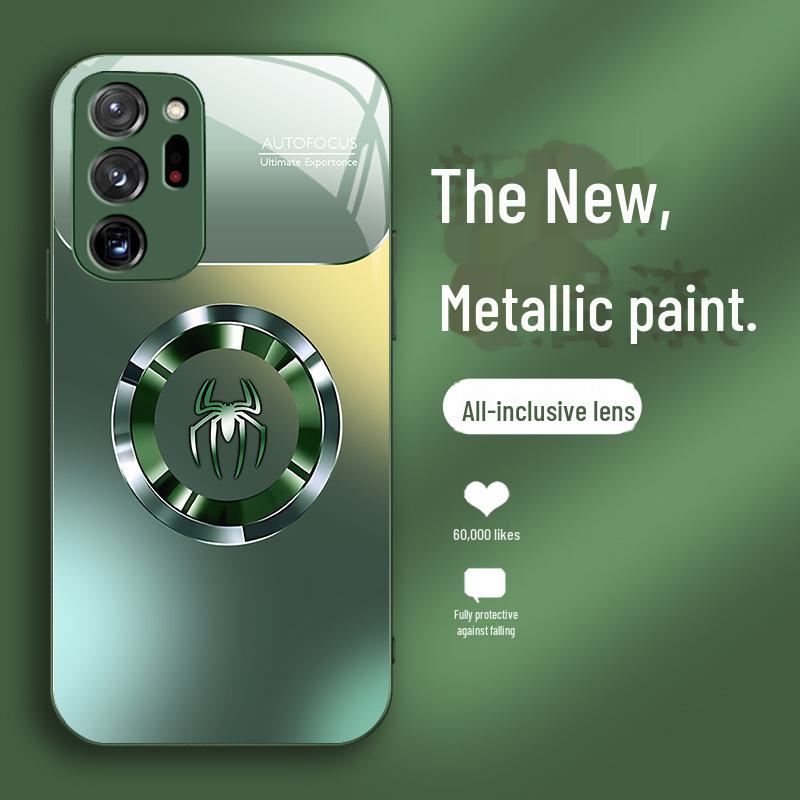 

Чехол из металлического стекла Samsung Galaxy A12 - градиентный цвет M12 Spider для A10, Note20Ultra A13 5G зелёный