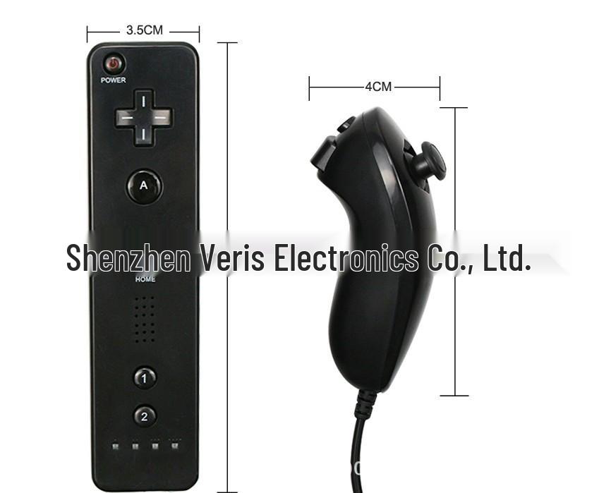 Wii/Wii U Compatible Controller Set: Left, Right, Straight, and Motion Controllers.