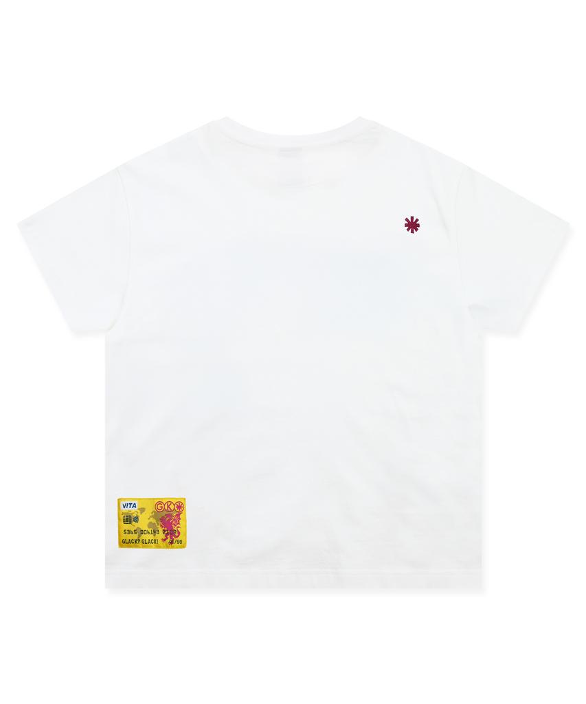 GLACK Gt175 Aster Angel Semi-Crop T-Shirt (White)