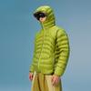 Mens Lightweight Down Jacket 90% White Duck Water-Resistant Hooded Outdoor Coat YKK Zipper