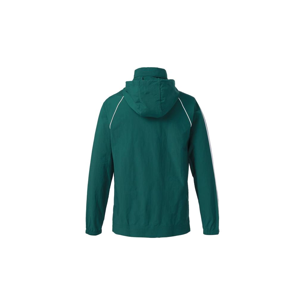 Adidas Originals Trefoil Logo Colorblock Striped Sports Jacket Men Jacket Green CW1311