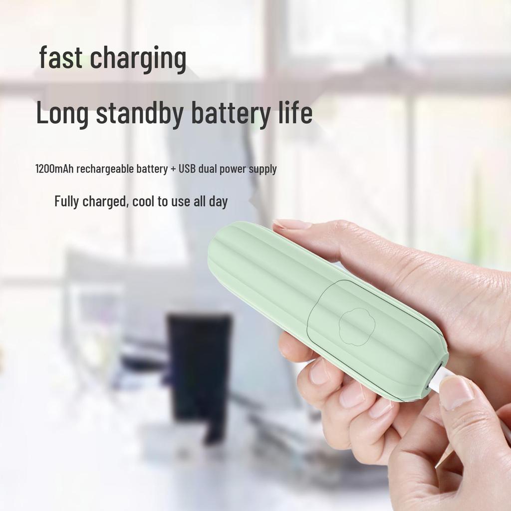 Portable Mini Handheld Folding Fan with USB Charging and Long Battery Life