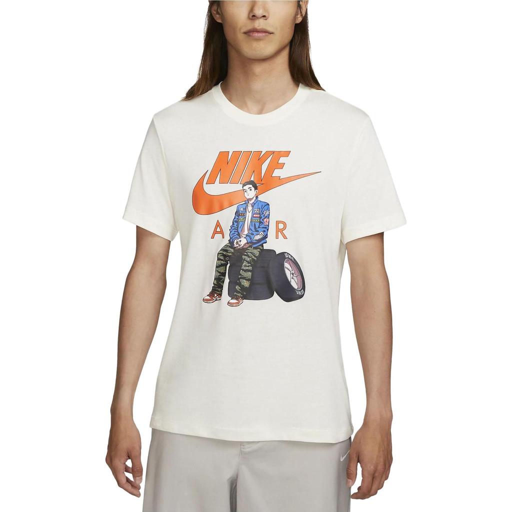 New Nike T Shirts Men's Light Ivory FD1333-110