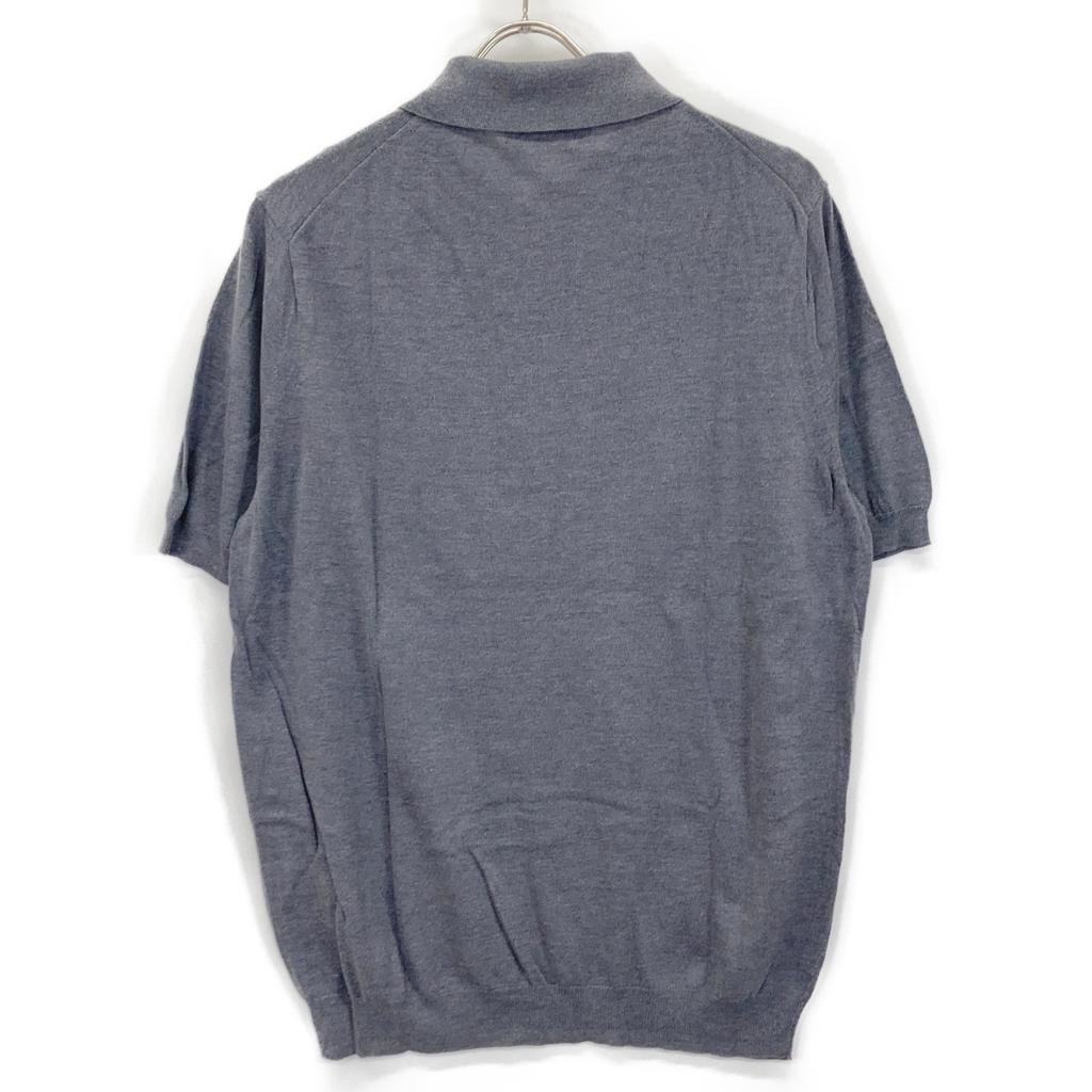 TOMORROWLAND 61-02-12-02002 Gray Silk Cotton Knit Polo Shirt SESIA Tops M grayUsed