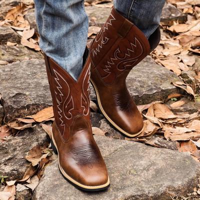 Stivali da uomo donna a metà polpaccio fatti a mano retrò western cowboy stivali tempo libero casual mocassini scarpe da ginnastica scarpe da equitazione zapatos hombres unisex