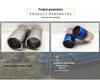 Stainless Steel Titanium Black Tailpipe for Tiguan, A1A3, CC, A6L, Wrangler, CX3, CX4, CX5, and Yihu.