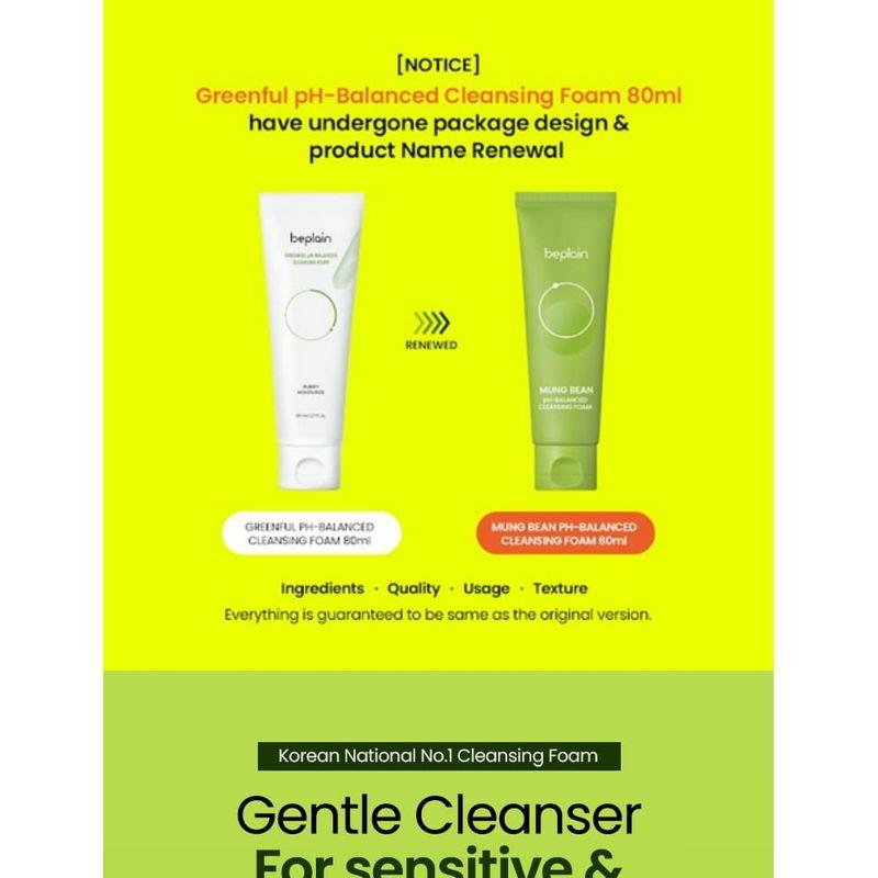 BEPLAIN Mung Bean Ph-balanced Cleansing Foam