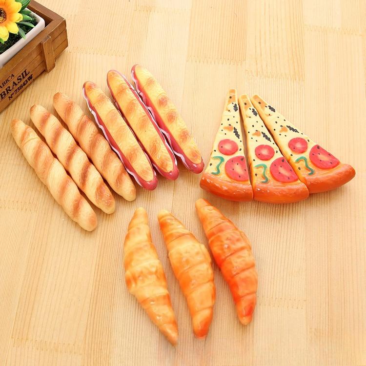 1pc Novelty Bread Shape Pen, Plastic, Cartoon Design, Fun Party